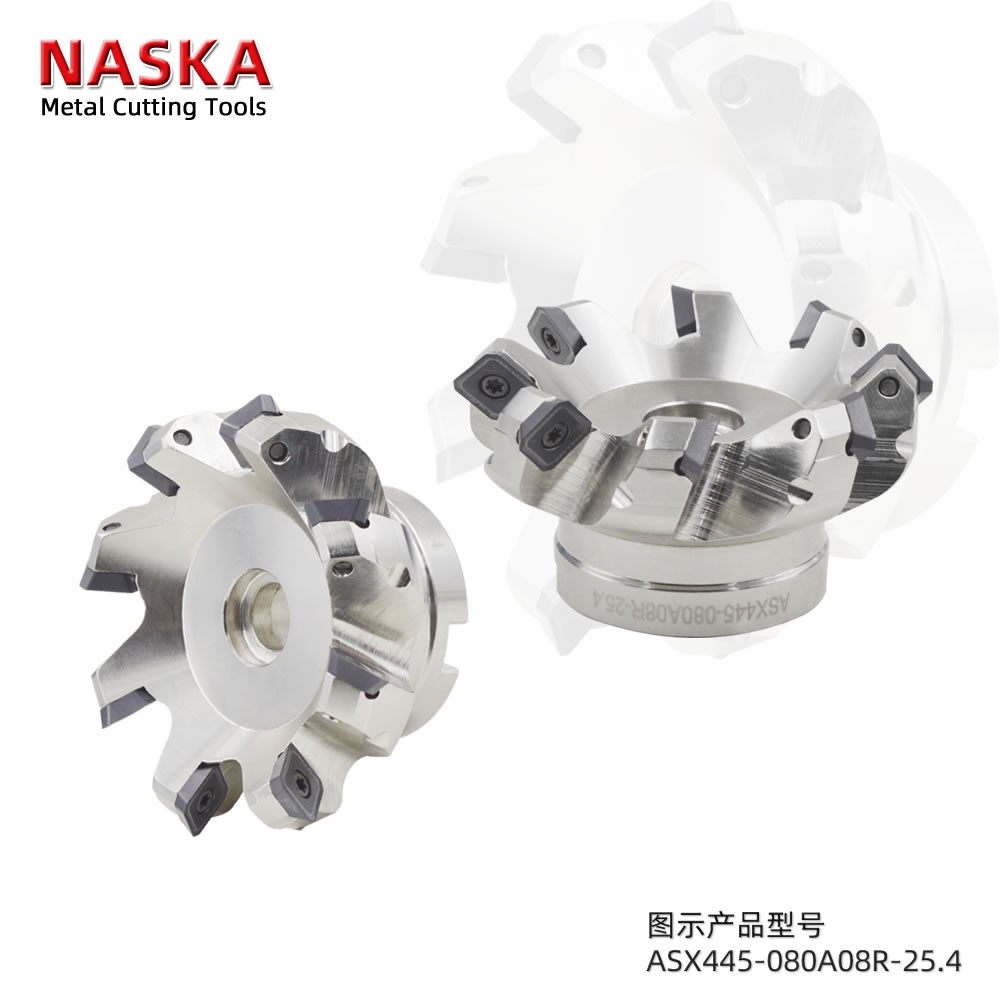 ASX445-080A06R-25.4 45度平面铣刀盘图5