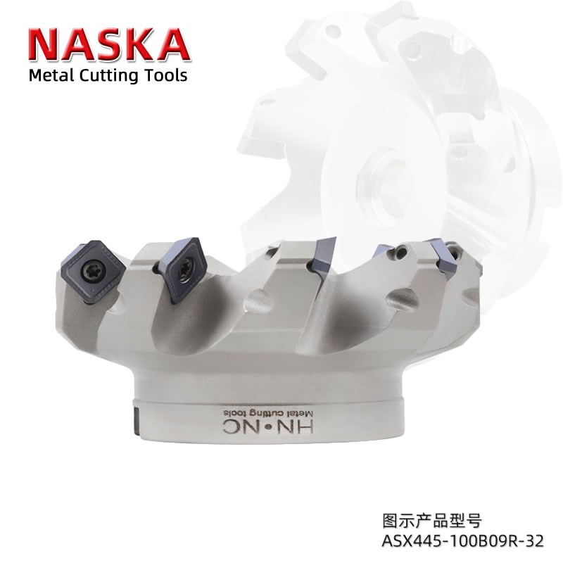 ASX445-125B08R-32 45度平面铣刀盘图5