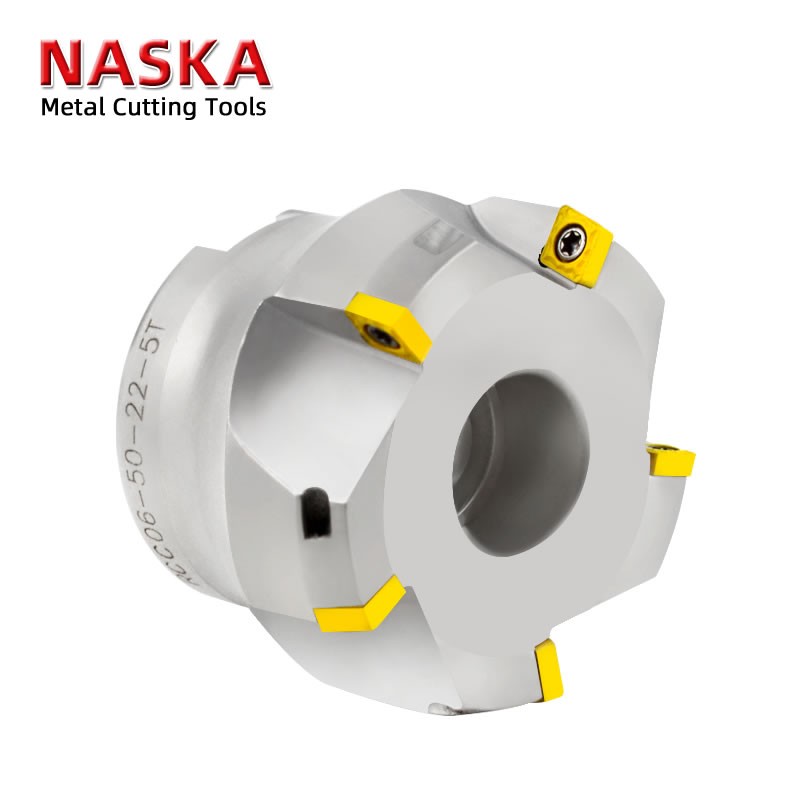 RCC06-50-22-5T铣刀盘75度报废再利用铣刀盘CCMT060204数控车刀片图4
